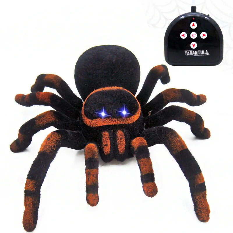 RC spider toy remote control Tarantula Black widow Electric toys Simulation lifelike crawl araneid Tricky novel gift for boys