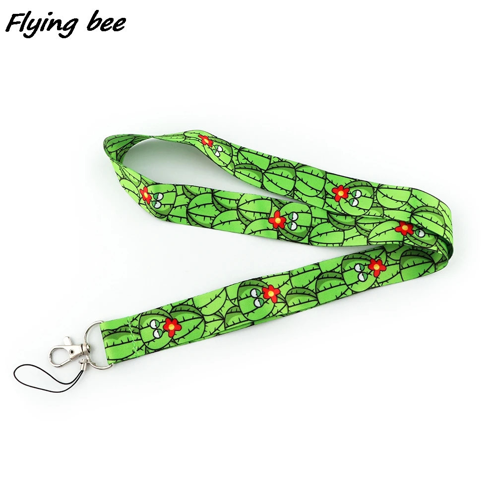 Визитница Flyingbee X1768 с зеленым КАКТУСОМ, чехол для кредитных карт, удостоверения личности, Студенческая дорожная сумка для женщин, бейдж для банковских карт в автобусе