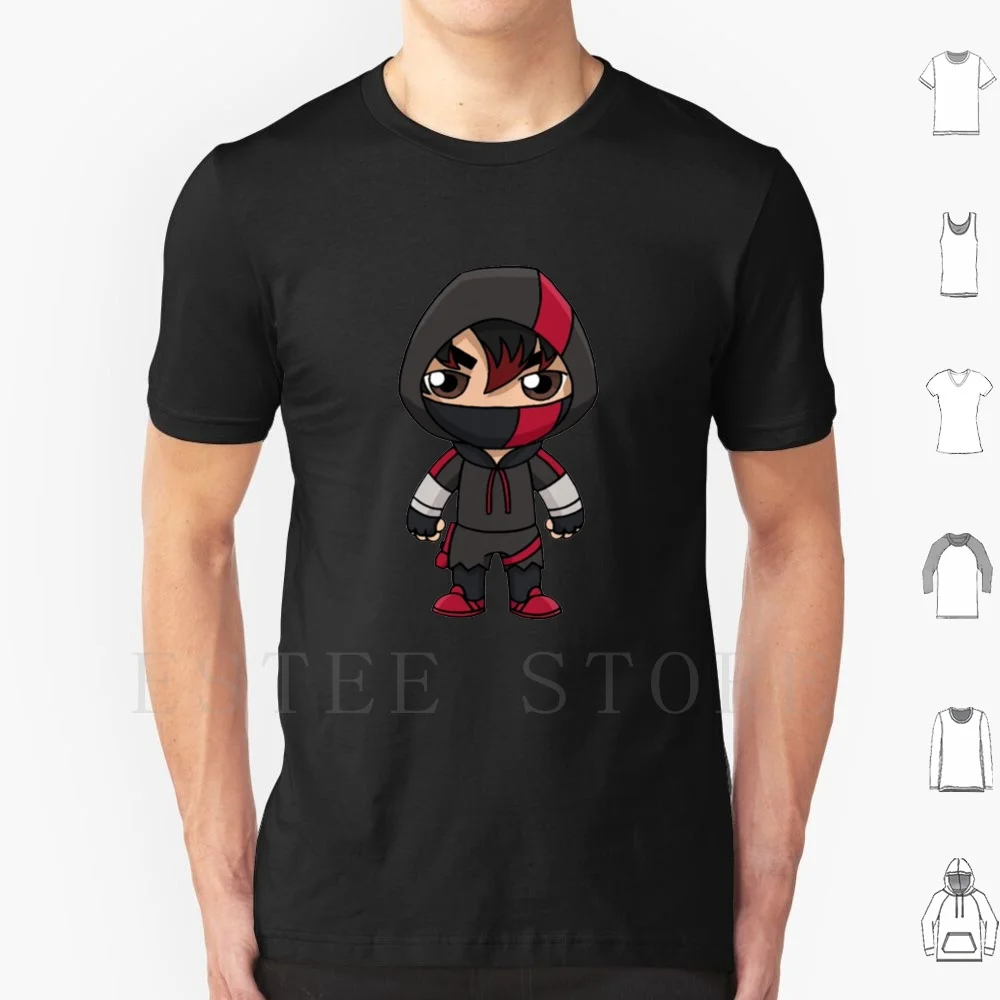 Ikonik Skin T Shirt DIY Big Size 100% Cotton Ikonik Skin Battle Royale Ikonik Red Gaming