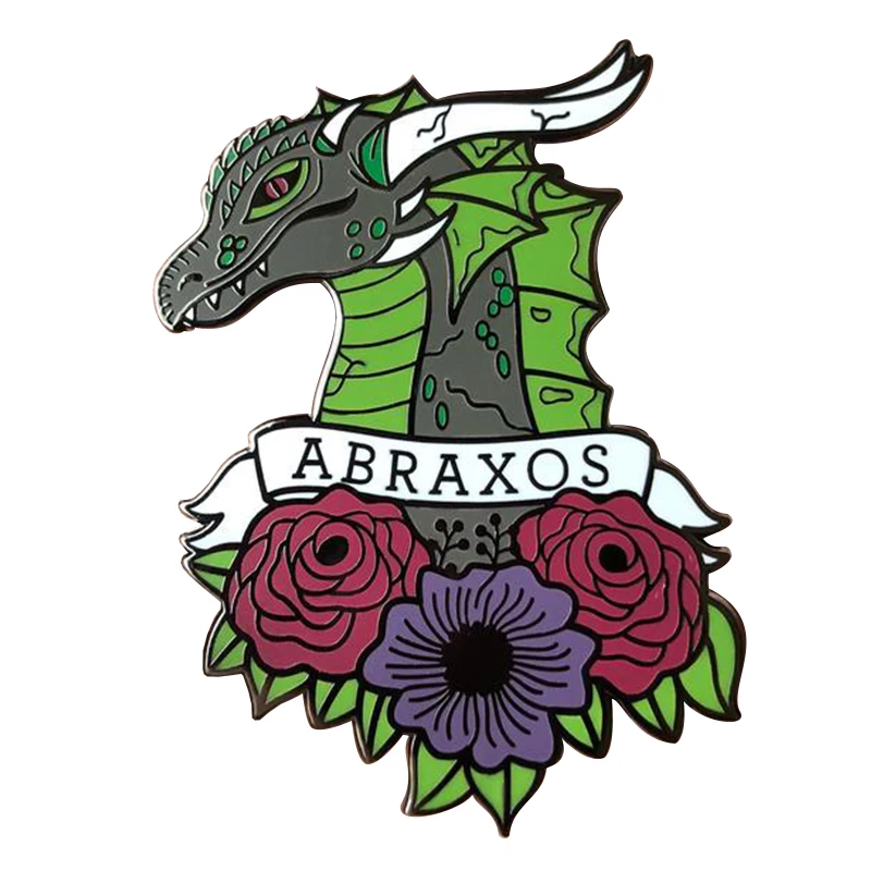 Abraxos Throne of Glass Enamel Pin, Bookish Enamel Lapel Pins