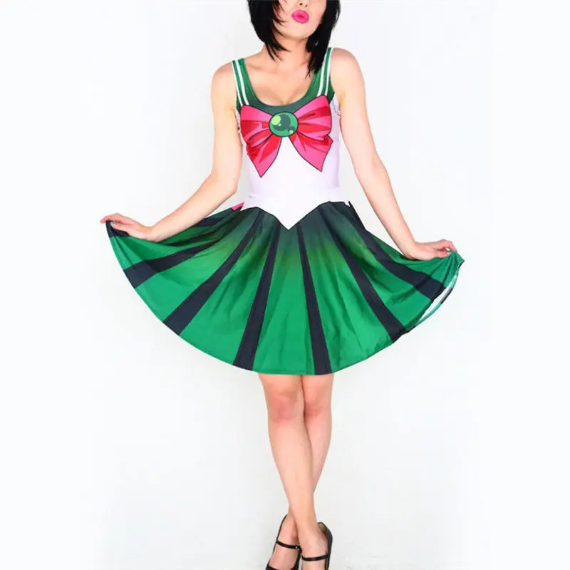 Anime 3D Stampato Bellissimi abiti Harajuku Abiti S-4XL Abito sexy da donna Kawaii Costume cosplay per feste Taglie forti Top estivo