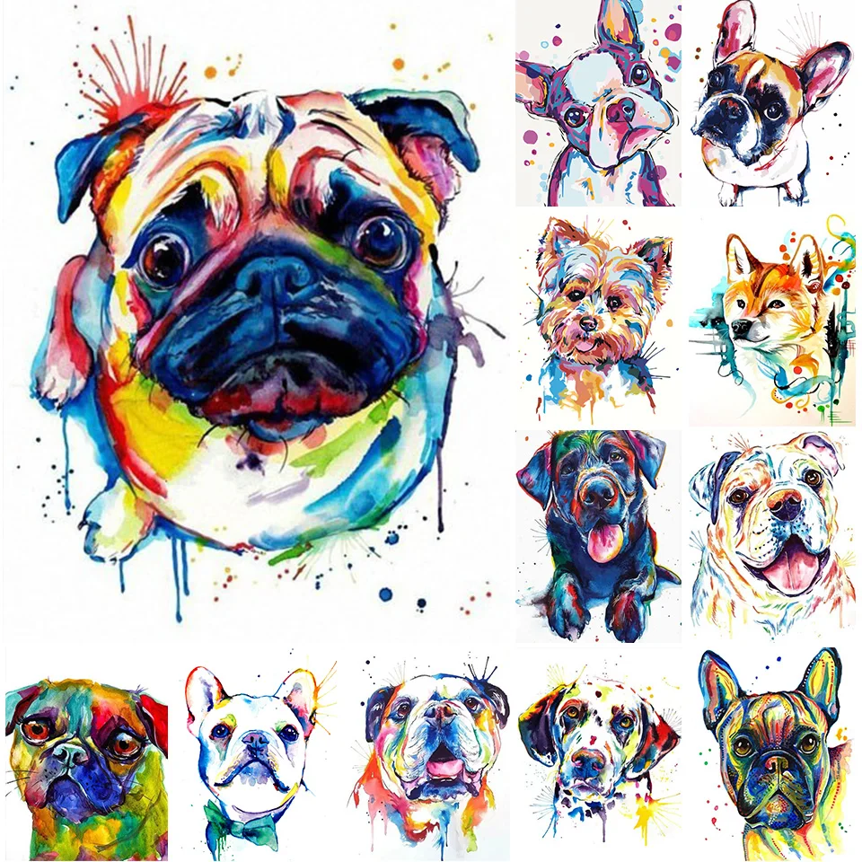 

5D DIY Diamond Painting Cartoon Dog Cross Stitch kit Full Drill Square Embroidery Mosaic Art Picture With Rhinestones Decor Gift