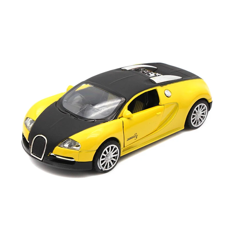 Diecast Bugatti Veyron Modles Alloy Car Models Toys Collection Pull Back Children Toys Home Decoration Gifts