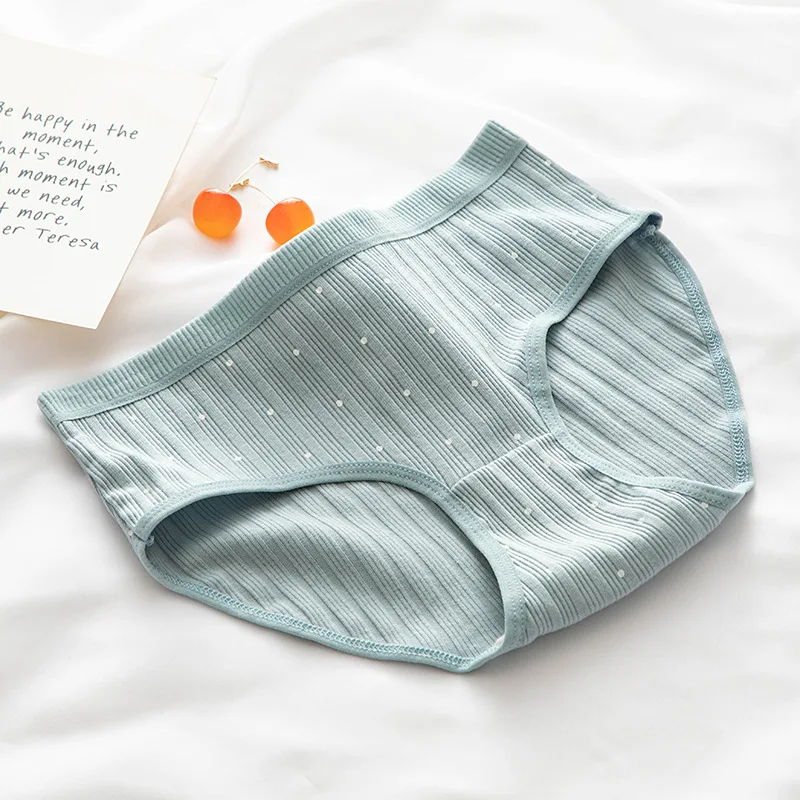 Ropa interior de algodón para mujer, bragas de hilo Sexy, moda suave y cómoda, calzoncillos de cintura media sin costuras, lencería femenina