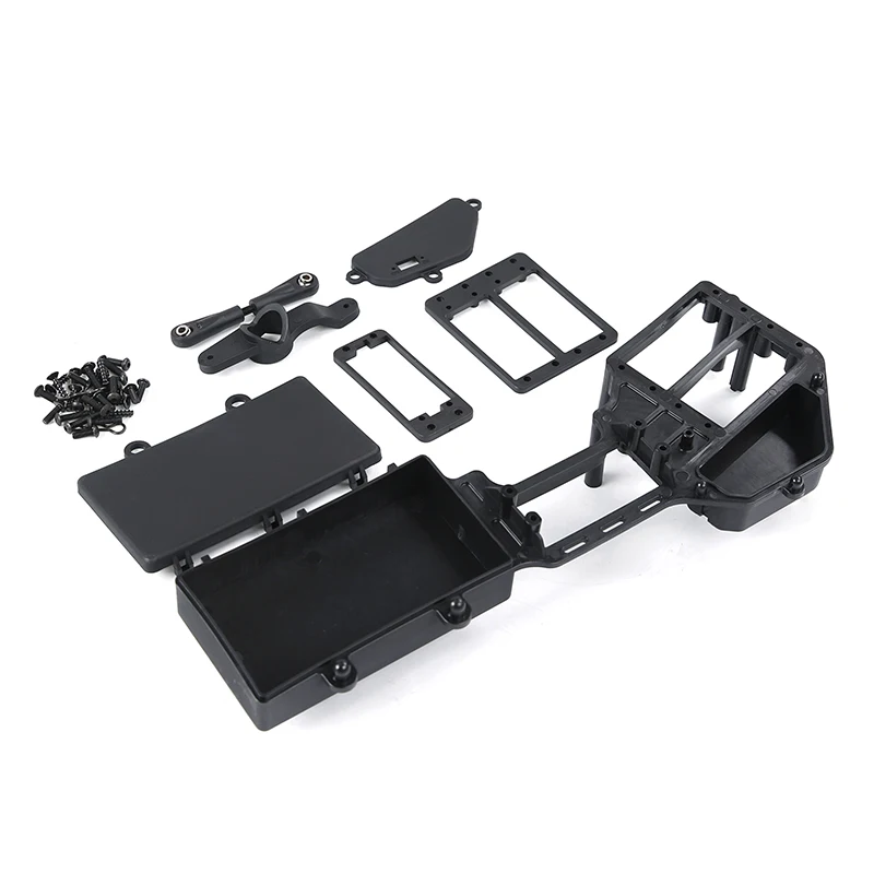 Battery Box with Dual Servo Steering Mounts Arms for 1/5 Losi 5IVE-T Rovan LT XLT Monster Truck