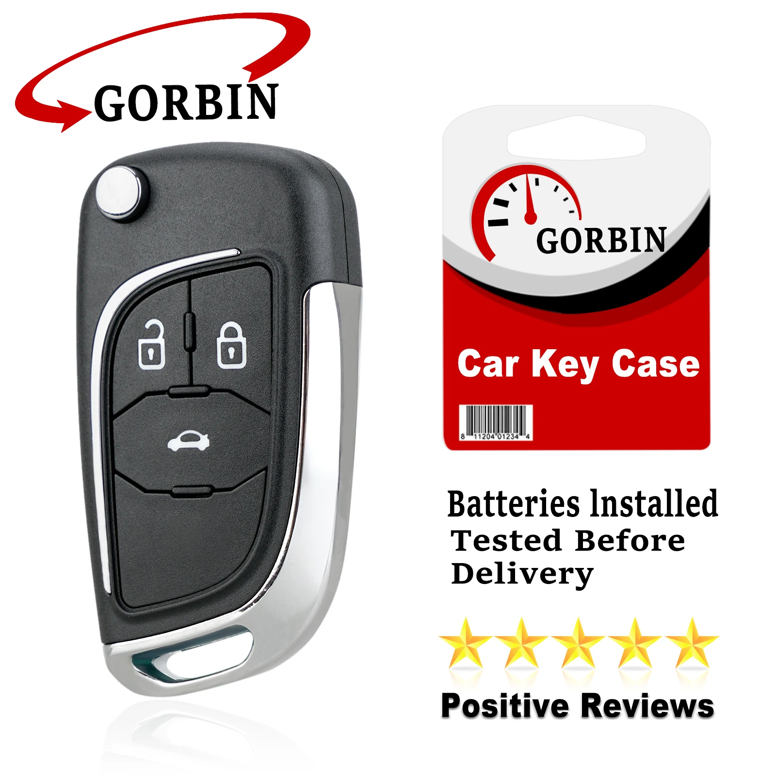 

GORBIN for Chevrolet Key Shell 2/3/4/5 Button Flip Car Key for Chevrolet Lova Aveo Cruze For Opel Vauxhall Insignia Astra Mokka