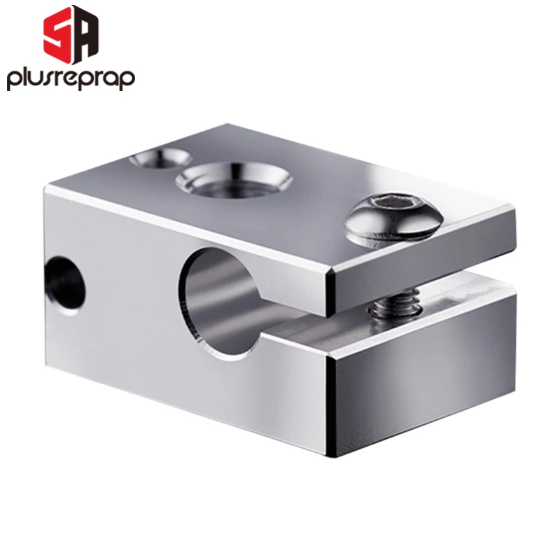 

Quality V6 Plated Coated Copper Heating Block for 3D Printer Parts Cartridge Thermistor PT100 Sensor V6 HOTEND High Temperature