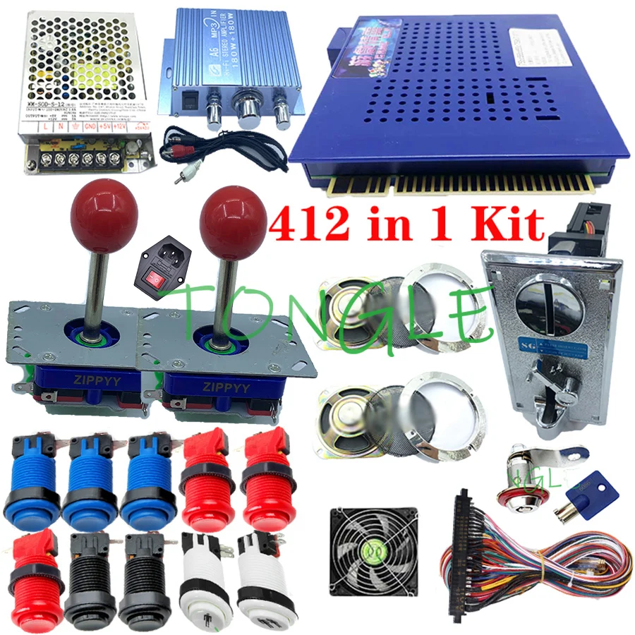 

Arcade Game elf 412 in 1 vertical Classical Multi games Jamma PCB DIY kit for Cocktail Arcade Machine Coin Operator Game Cabniet