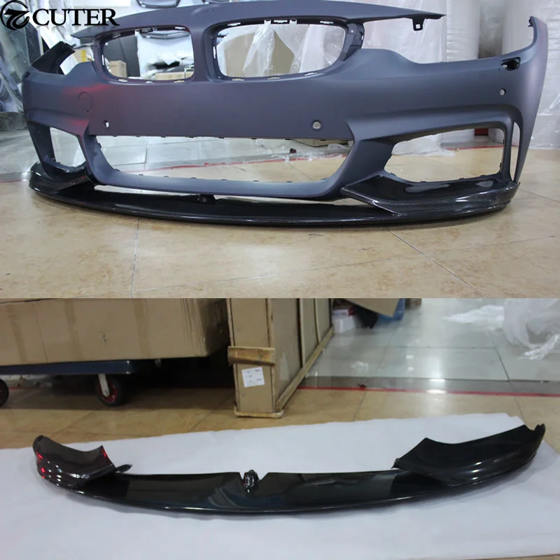 p Style F32 4 Series Carbon Fiber M-tech Front Bumper Lip for Bmw 4series F32 F33 M-tech Bumper 2014up