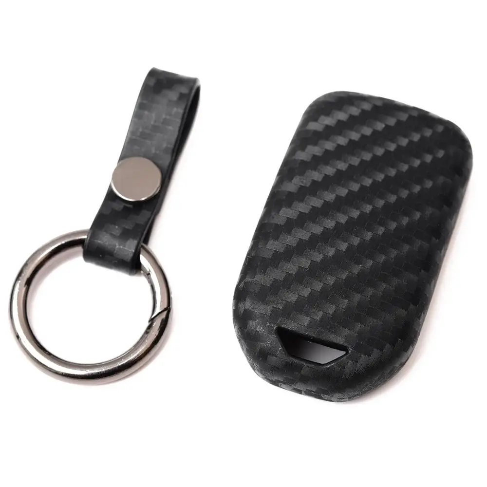 Key Fob Case Carbon Fiber Cover for Honda CRV Pilot Accord Civic HRV EXL FIT Odyssey S660 Smart Keyless Entry