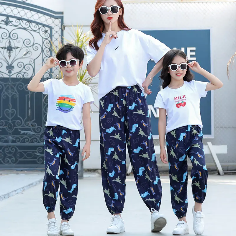 Children's anti-mosquito pants summer thingirls lanternpants foreign air-filled people cotton breathable baby long pants boy