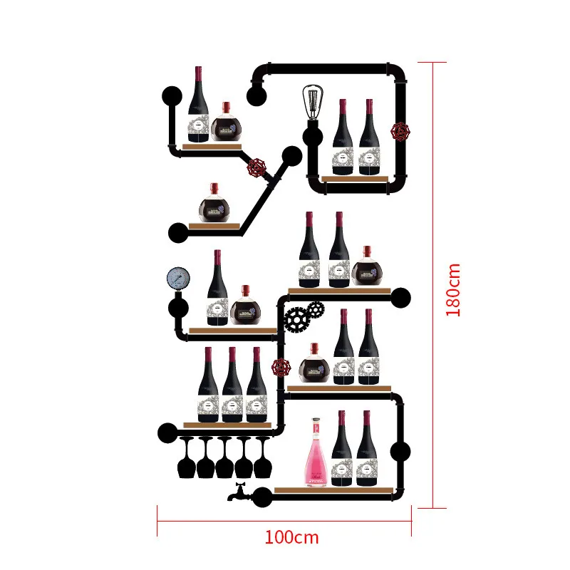 Minimalistischen Moderne Wein Lagerung Display Elegante Haus Decor Wein Rack Wein Flasche Display-ständer Rack Neue Design Regal CF