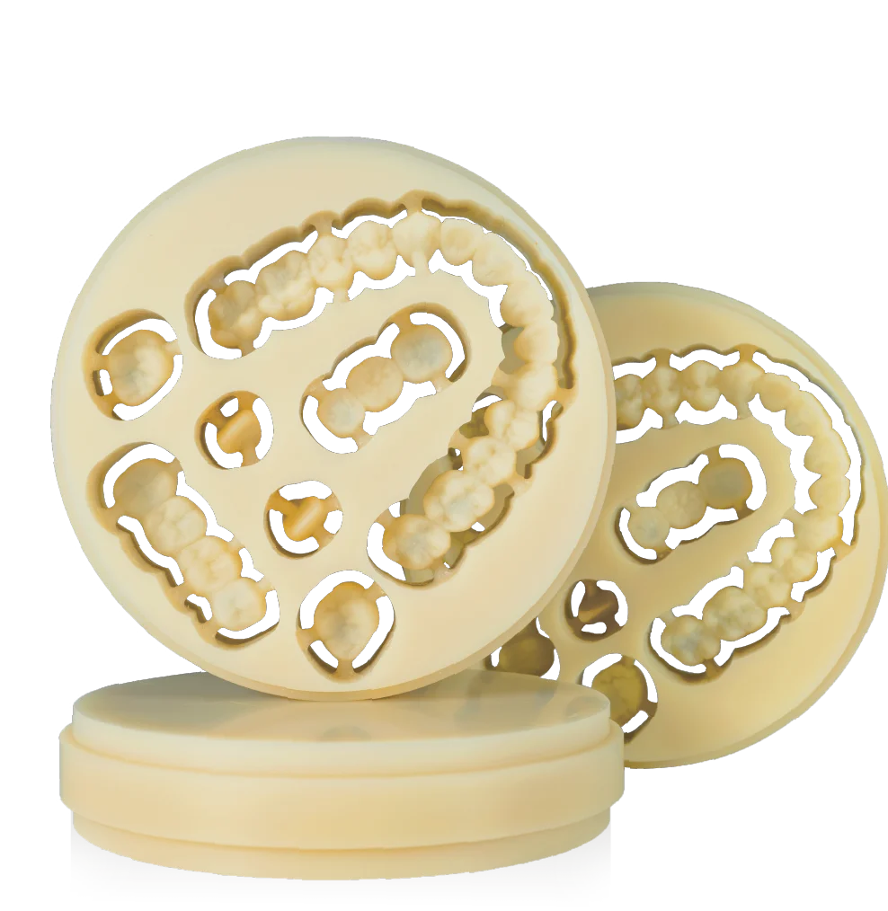 Ceradirectny wielowarstwowy blok PMMA — system otwarty (98 mm) 20 mm — do laboratorium dentystycznego CAD/CAM