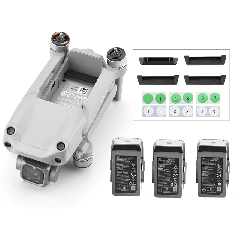 Body contact dust plug set, battery charging port protection cover, short-circuit and dust-proof, suitable for DJI MAVIC AIR 2S