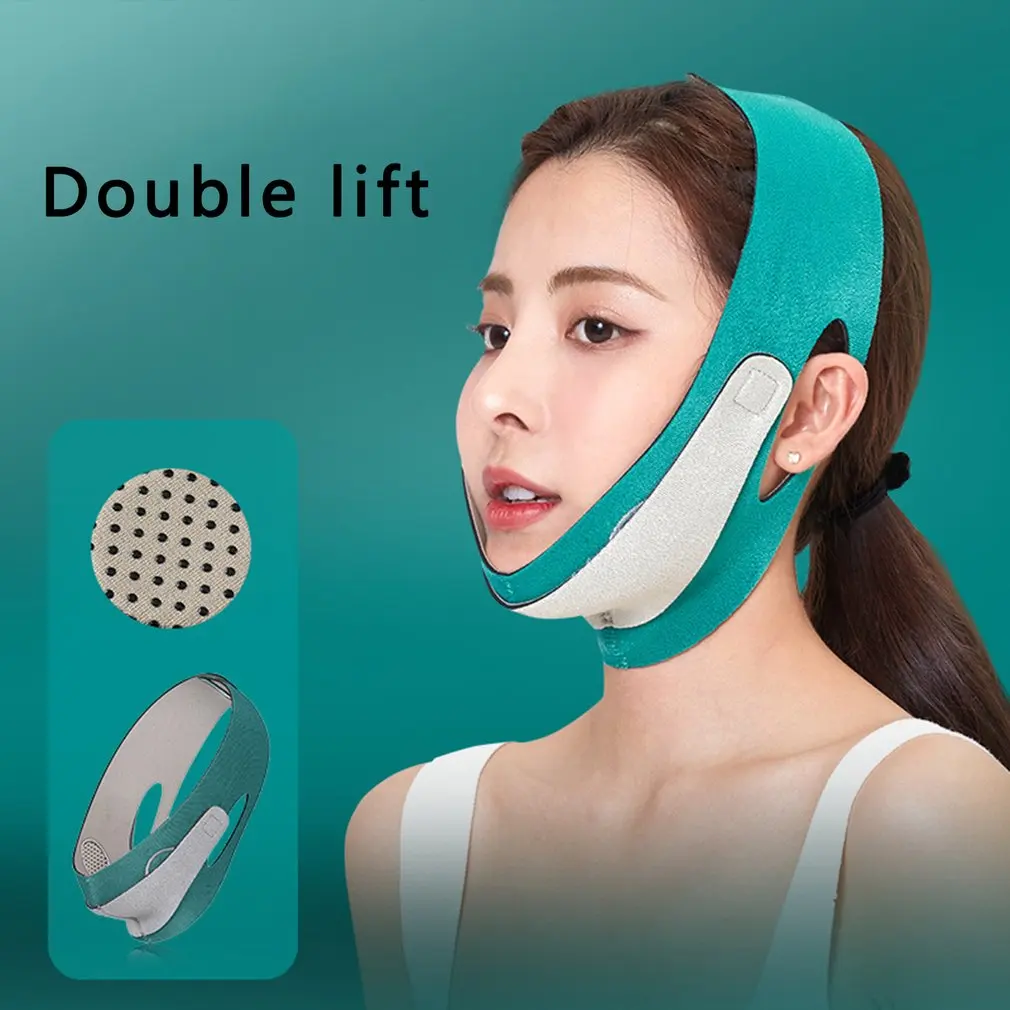 Facial Afslanken Riem Dubbele Kin Reducer Gezicht Lifting Riem Bandage Anti Rimpel Gezichtsmasker Band V Lijn Lifting Kinband