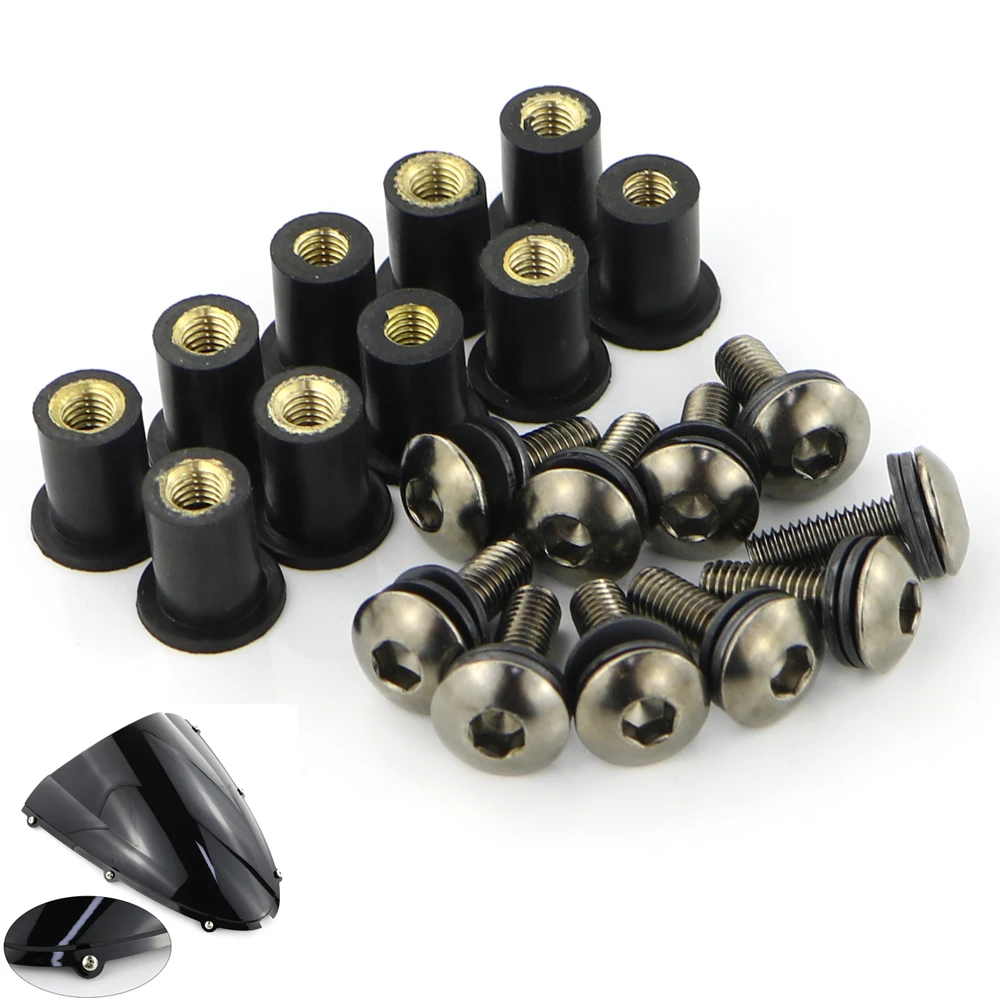 

Windshield Bolts Kit For Suzuki KATANA GSXF650 KATANA GSXF1100 KATANA 600 750 GSX250R GSX650F GSX750S GSX1000S GSX1100 Katana