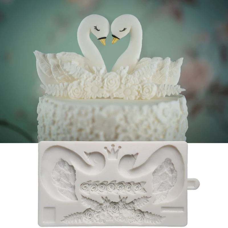 

Swan Cookie Silicone Mold Fondant Cake Decoration Tool Mould Sugarcraft Chocolate Baking Tools For Cakes Gumpaste Artwork Form