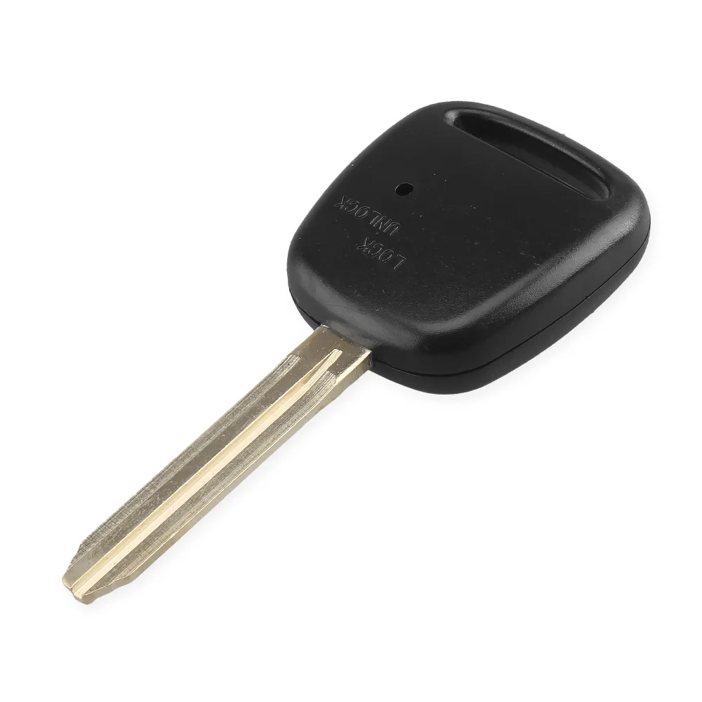 KEYYOU – clé télécommande à 1 bouton, clé de voiture vierge avec lame TOY43 (avec trou léger), pour Toyota, 1 bouton latéral