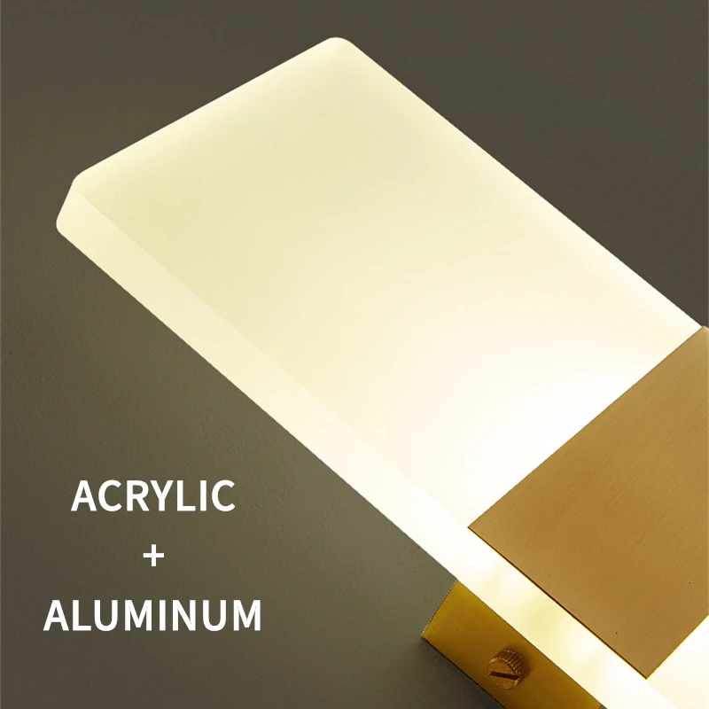 Modern Mini LED Wall Lamp Acrylic 85-265V Simple Bedroom Sconce Living Room Bedside Stair Home Decor Indoor Wall Lights Fixtures