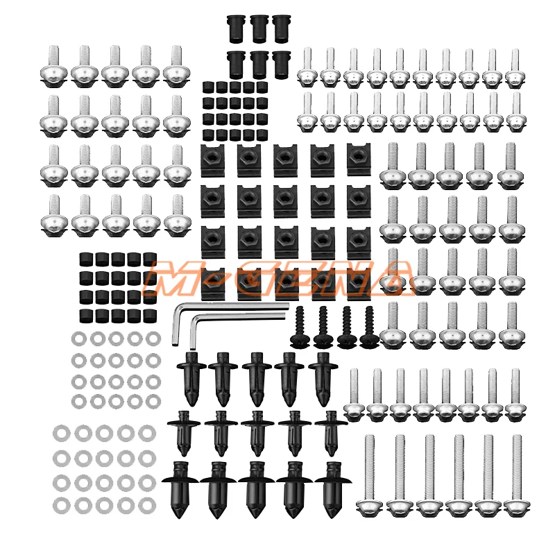 186 PCS Motorcycle Accessories Aluminum Fairing Bolt Screws Kit Fit For BMW R1200S R1200ST R1150RT F650CS R1100S R1150R S1000RR