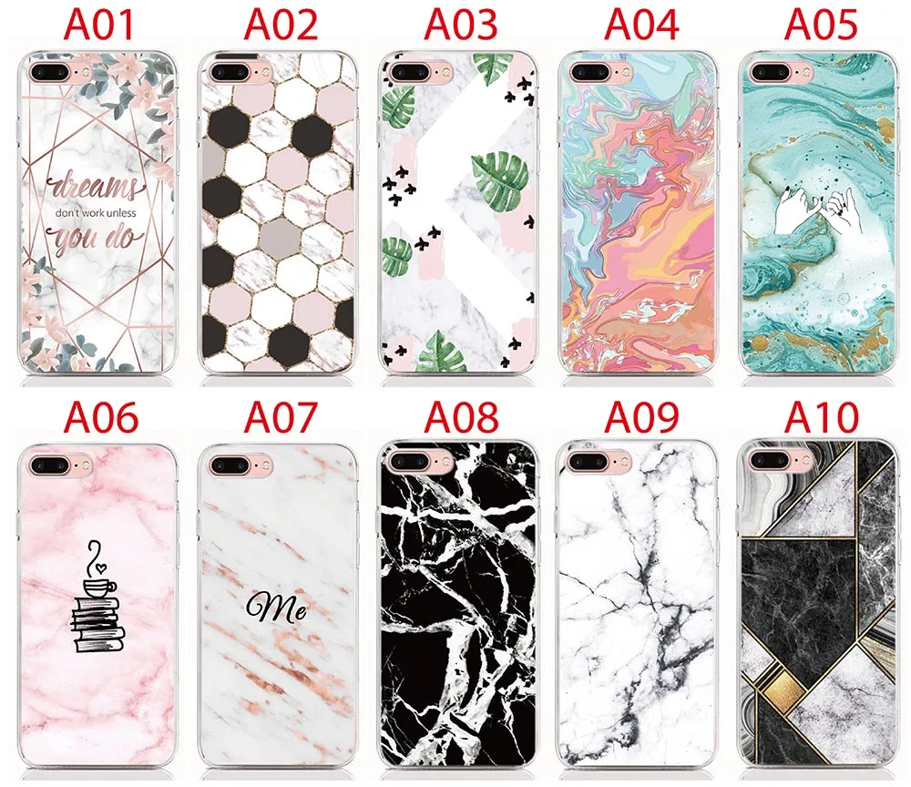 For Wiko Y62 Y81 Y61 Y51 Y80 Y70 Y60 Y50 Power U20 U10 Wim Lite Case Soft Tpu Silicone Case Marble Back Cover Phone Case