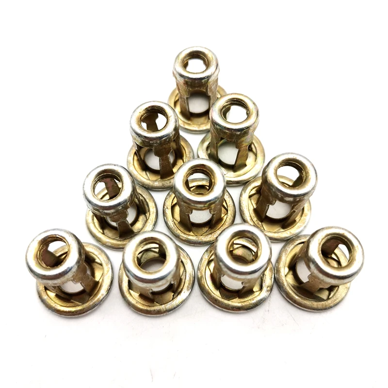 

10Pcs Universal Car Metal Screw Base Clamp Auto Trunk nut Front Back License Plate Install Fastener Clips