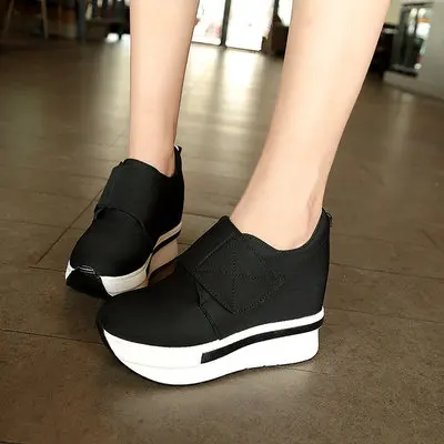 2019 spring and autumn women shoes casual shoes comfortable platform women shoes high heels enhanced shoe women vulcanized shoes