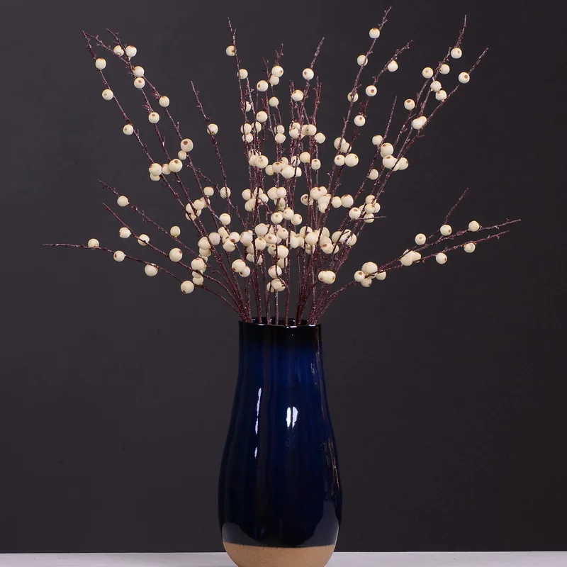 

MBF Artificial Christmas Fruit Berry Simulation Flowers For Home New Year Decoration Party Wedding Crafts Fake Berries