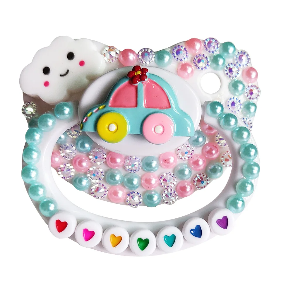 DDLG Adult Size Pacifier Cloud car Adult Baby Pacifier Daddys Girl Dummy Dom 100% Handmake Silicone Nipple Cute Pacifier