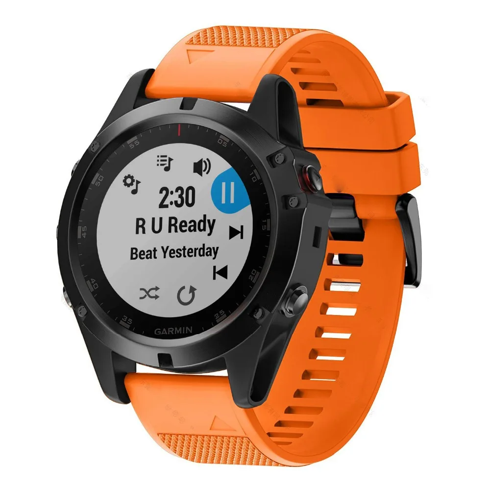 22 26มม.นาฬิกาสายรัดข้อมือสำหรับ Garmin Fenix 6 6S 6X 5X 5 5S 3 3HR Forerunner 935 945ซิลิโคนสร้อยข้อมือ Correa