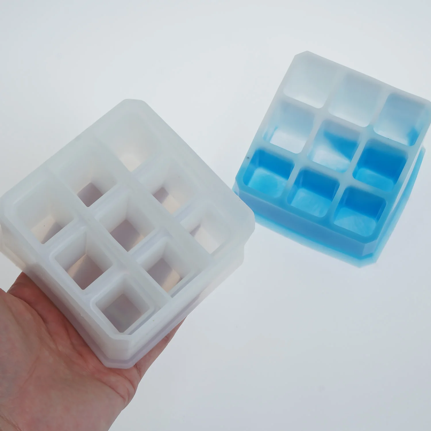 

9 Grids Storage Box Resin Mold, Lipstick Storage Resin Mold, Makeups Storage Box Mold, Square Storage Box Resin Mold 10368150