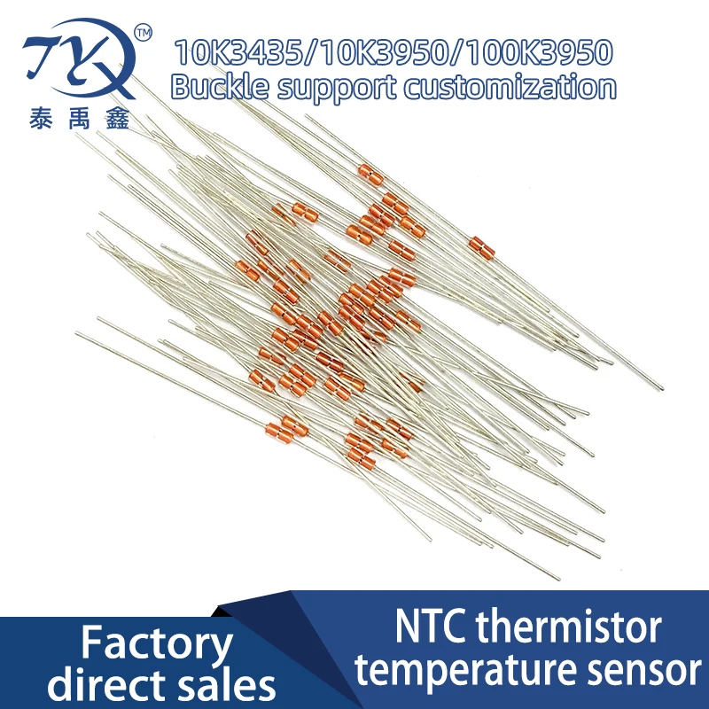 10PCS Thermal Resistor NTC MF58 3950 B 1% 10K 50K 100K Ohm R Thermistor Sensor 3D Printer Temperature Sensor Set Of Resistors