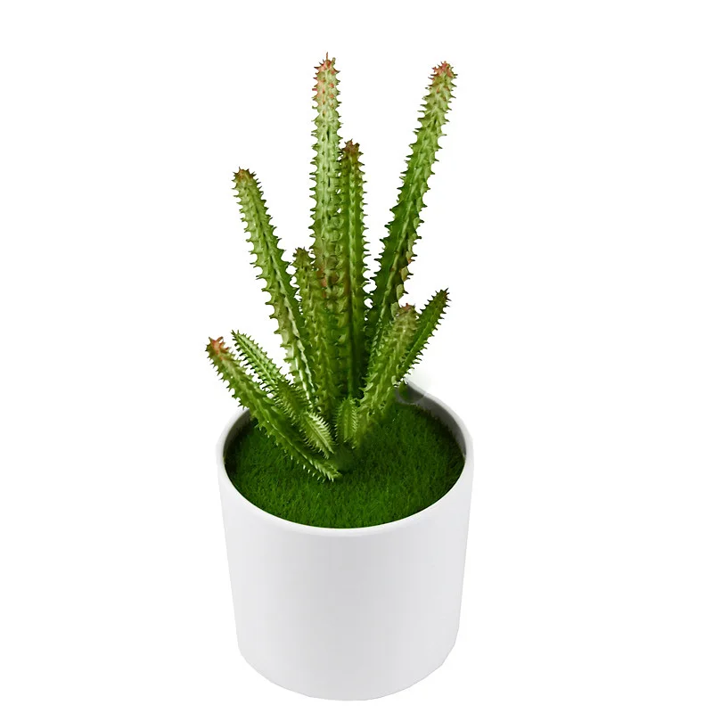 Artificial Plastic Plant Cactus Branch DIY Office Study Living Room Home Decoration Supplies