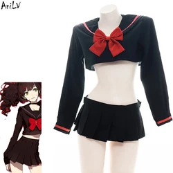 Anilv-uniforme escolar de marinero de Anime japonés para estudiantes, traje de baño, Fiesta en la piscina, Cosplay