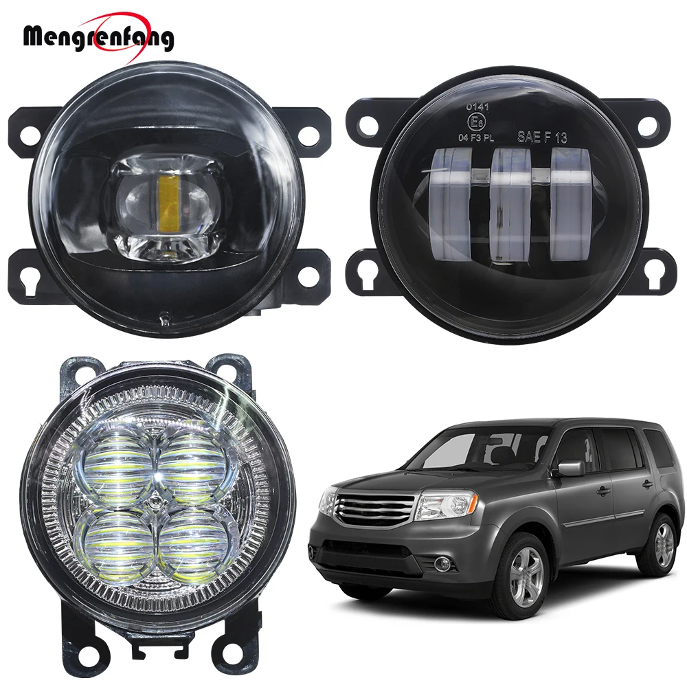 

LED Lens Fog Light For Honda Pilot 3.5L V6 2012 2013 2014 2015 Car Front Bumper Fog Lamp Daytime Running Light DRL Accessories