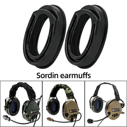 Sordin Tactics-auriculares Airsoft con reducción de ruido, cómodas orejeras de repuesto, almohadillas de Gel para líneas de vista