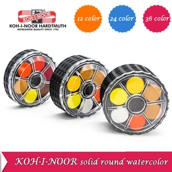 KOH-I-NOOR Solido Acquerello Pigmento Ruote Portatile Pacchetto Pila 12/24/36/48 Colori Colori a Acqua Artista/Prodotti e Attrezzature per Pittura