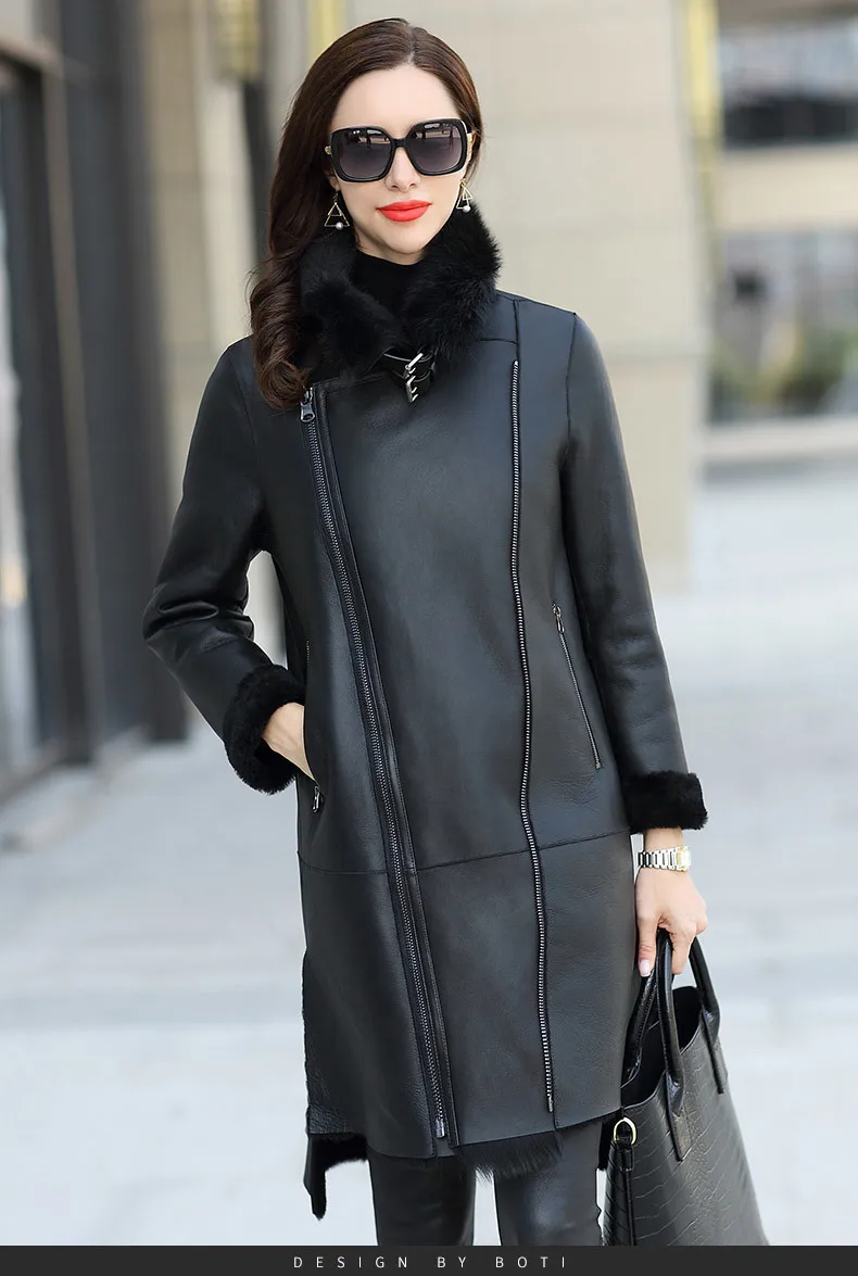 

Faced Double Luxury Fur Coat Winter Coat Women Natural Wool Fur Jacket women Genuine Sheepskin Coat windbreaker MY4550