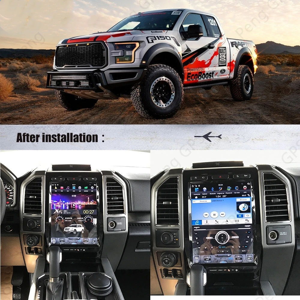 For Ford F150 F350 Raptor 2015 - 2019 Android Car Radio Stereo Multimedia Player Px6 Autoradio Gps Navigation Head Unit