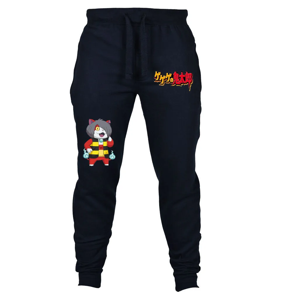 Japan anime GeGeGe no Kitaro pants cospaly cartoon pants Mens Winter Sweatpants Spring Male Casual pants Cotton Jogger Pants