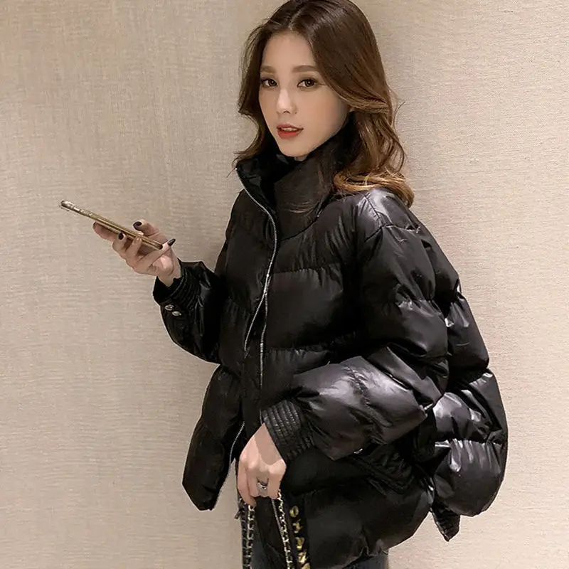 Reflective Jacket Clothes Coat Women\'s Woman New Clothing Winter Parka Puffer Down Korean Style Jackets Elegant Coats Female