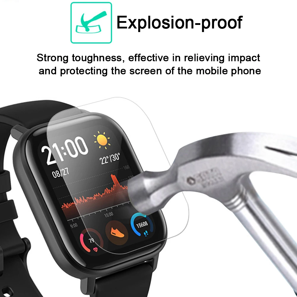 2 قطعة واقية ل Huami Amazfit GTS الزجاج اكسسوارات فيلم ل Huami Amazfit GTS غطاء كامل واضح لينة HD شاشة أحدث