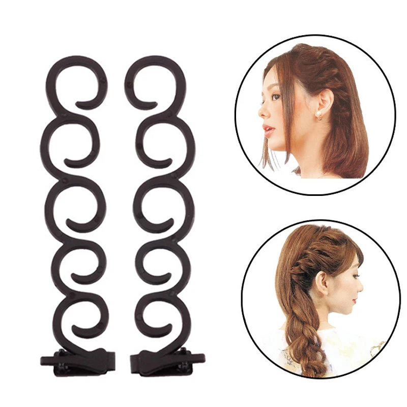 Multi-style Women Hair Accessories DIY Hair Styling Braiding Tools Magic Donut Bun Maker Hairstyle Braider Twist Headwear Clips