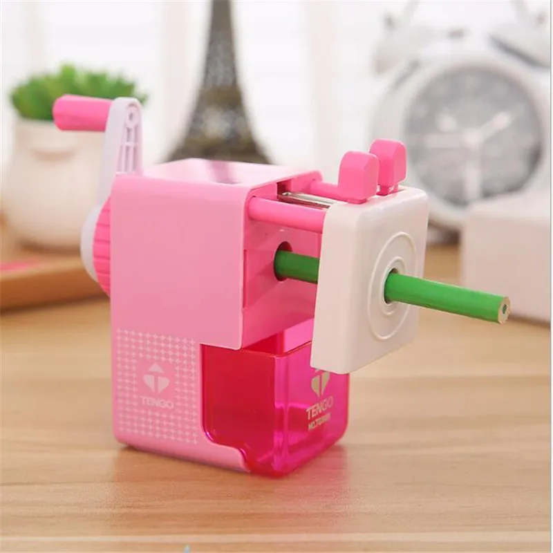 1Pcs Uartet Hand-Cranked Pencil Sharpener Cartoon Pencil Sharpeners Student Supplies Automatic pencil pencil sharpener retail