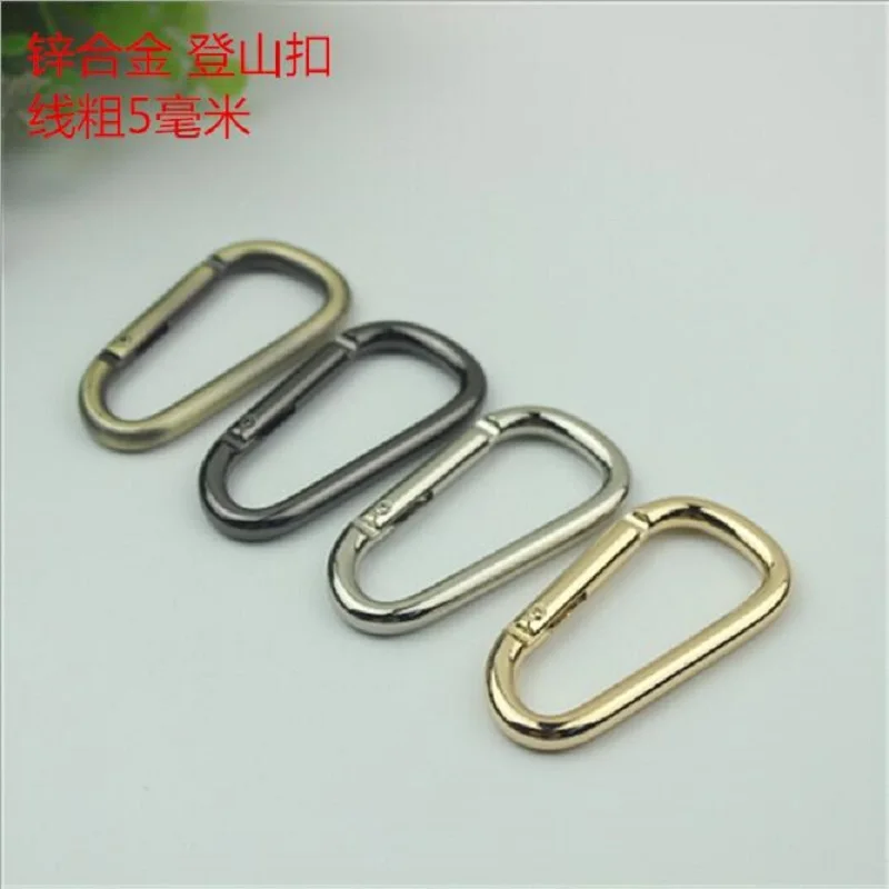 

(10pcs/lot) zinc alloy carabiner gourd-shaped metal carabiner hook safety buckle handbag chain ring accessories