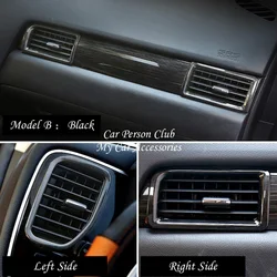 For Mitsubishi Outlander 2013-2021 Front Small Air Conditioning Vent Outlet Frame Cover Trims ABS Chrome Car-Styling Accessories