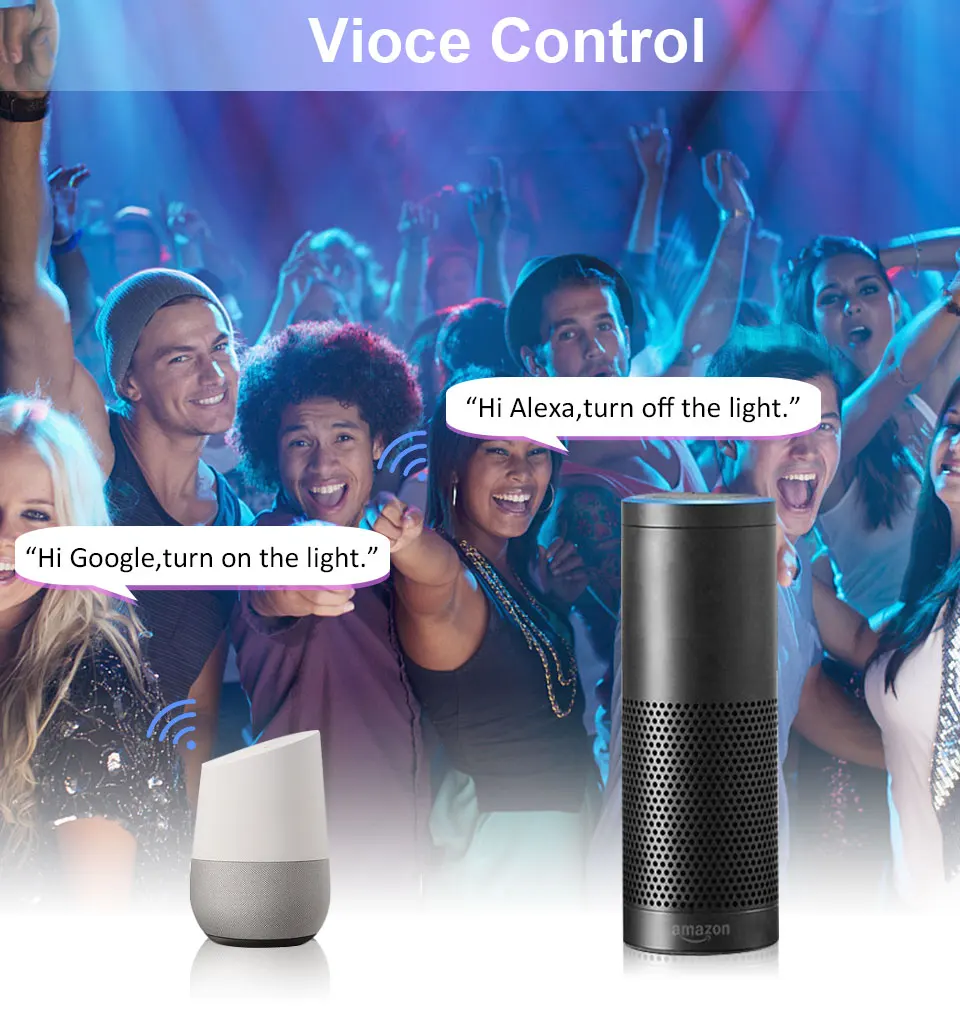 Tuya-Ampoule LED intelligente WiFi, lampe LED RVB, intensité variable, compatible avec Google Home Assistant, Echo Alexa, E14 GU10, 220V