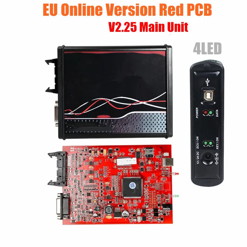 KESS V2 5.017 Full ECU OBD2 Manager Tuning Kit Auto Truck Programmer KTAG 7.020 V2.25 Red PCB EU Version K-Suite V2.80/V2.25 ECU