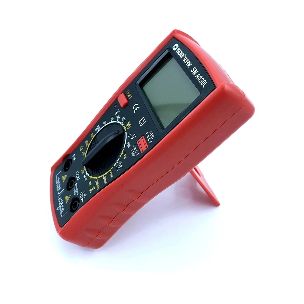 Digital Multimeter A830L Transistor Peak Tester Meter AC/DC Ammeter Voltmeter Ohm Voltage Tester Meter Multimetro