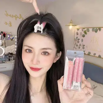 ナチュラルふわふわヘアクリップヘアカーラーセット,髪用,柔らかく再利用可能な,毛根,ふわふわ,ポータブル,スタイリングツール,女性と女の子用